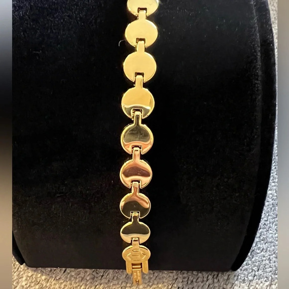 NWOB Touchstone Crystal by Swarovski Golden Treasured Ice Bracelet - Picture 4 of 5